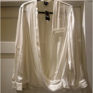 TORRID wrap style blouse